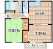 写真:リビング六甲ウエストA 2階201の間取図