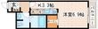 シャーメゾンMVⅡの間取図