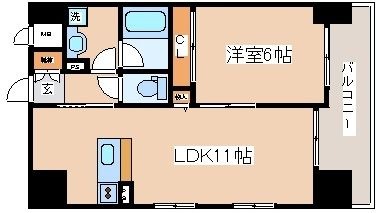 拡大写真:CITYSPIRE新神戸 3階301の間取り