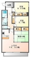 エレガンス甲子園の間取図