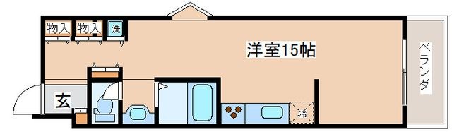 拡大写真:甲南第7兵庫コーポラス 5階502の間取り