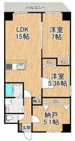 GROOVE上甲子園レジデンスの間取図