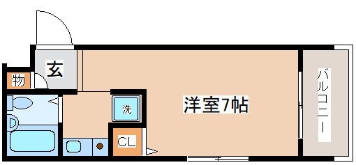拡大写真:エルミーレ兵庫駅前 3階301の間取り
