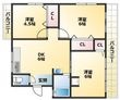 清和マンションの間取図