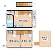 外浜町2丁目貸家の間取図