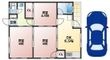 林コーポラスの間取図