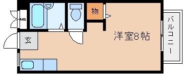 拡大写真:メゾンスイト 1階108の間取り
