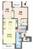 グレイス神戸住吉の間取図