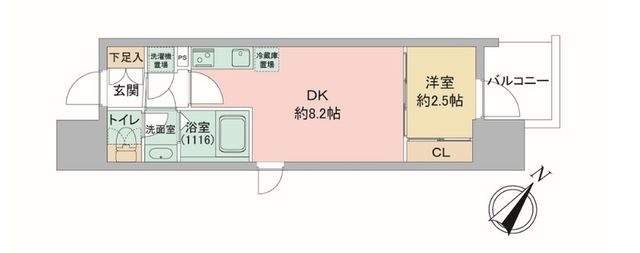 拡大写真:セレニテ神戸駅前アリエ 15階1502の間取り