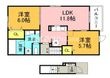 ファミール レイの間取図