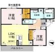 エクセレント曙川東Ⅱの間取図
