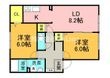 クロワールAの間取図