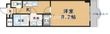 ルミエール八尾 Ⅱの間取図