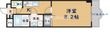ルミエール八尾 Ⅱの間取図