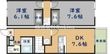 レオパレスヴィヴァーチェ青山の間取図