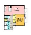 アムールB棟の間取図