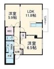 東大阪市若江東町2丁目の間取図
