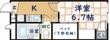 レオパレスプロヴァンスの間取図