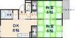 ブランミュール浅野2の間取図