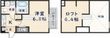 東大阪市宝持3丁目の間取図