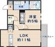東大阪市高井田西5丁目の間取図