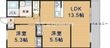 ファヴォリート志紀南の間取図