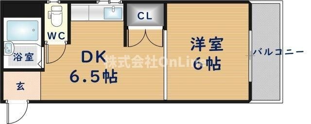 拡大写真:第二マウントハイツ 4階405の間取り