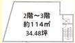 大阪市北区菅栄町の間取図