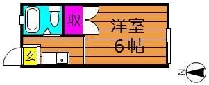 拡大写真:みよハイツ 1階101の間取り