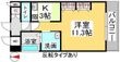 クレストシティ中井町の間取図