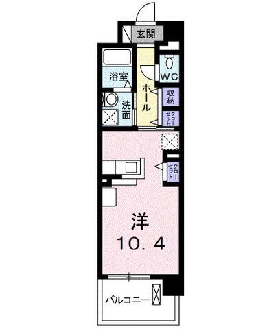 拡大写真:Mode Eight Ⅱ 1階103の間取り