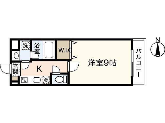 拡大写真:LST Okadai South 4階409の間取り