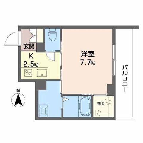 拡大写真:モンターニュ 2階202の間取り