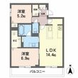 オースピシャス大安寺の間取図