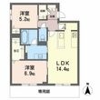 オースピシャス大安寺の間取図