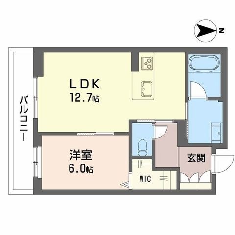 拡大写真:凛 2階202の間取り