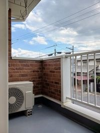 落ち着いた時間を過ごせるバルコニーです