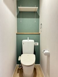 ゆったりとした空間のトイレです