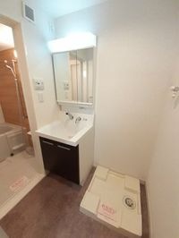 忙しい朝には欠かせない洗面所です