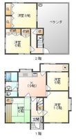 建部町品田戸建の間取図