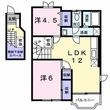 リーブラBの間取図
