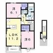 メローライフ Dの間取図