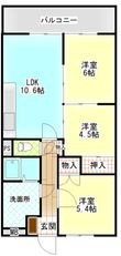 写真:ネクスト倉田 西館 2階204の間取図