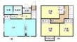 御成町借家の間取図