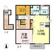 写真:CLIE 2階203の間取図