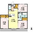 イル ヴィラージュ A棟の間取図