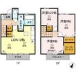 ファミリーヒルズ B棟の間取図