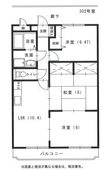 セレーノ天神館の間取図