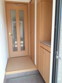 落ち着いた玄関です