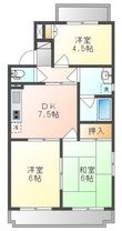 パティオⅠの間取図